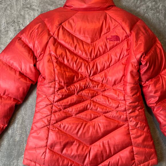 The North Face Sz S Aconcagua 550 Fill Down Jacket Rambutan Pink Orange Women's - Picture 3 of 10
